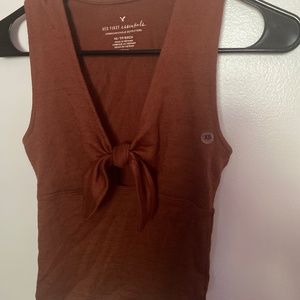 Burnt orange crop top
